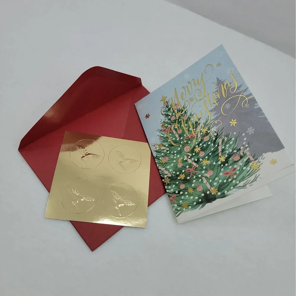 Papyrus embossed merry